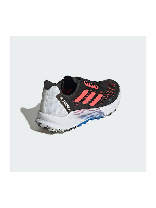 Terrex Agravic Flow 2.0 Sport Shoes Trail Running Waterproof with Gore-Tex Membrane Core Black / Turbo / Blue Rush