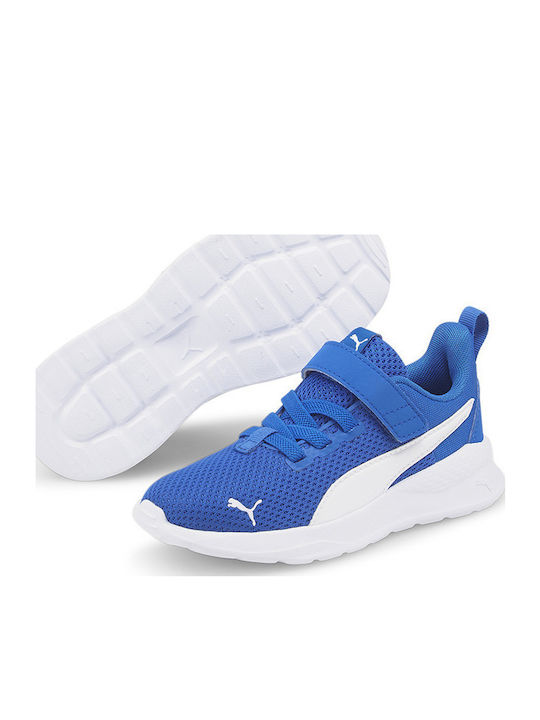 Anzarun Lite Kids Sports Shoes Running with Hoop & Loop Closure Blue