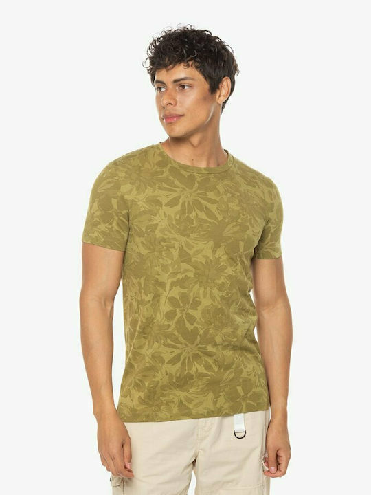 Tom Tailor Herren T-Shirt Kurzarm Khaki