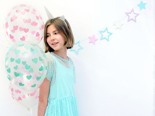 PartyDeco Unicorn Stars Garland for Party 140cm