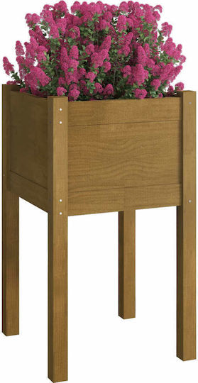 vidaXL Set 2 Jardiniere Din lemn Cerneală