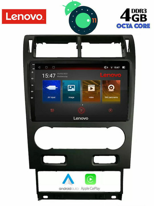 Lenovo Car-Audiosystem für Ford Mondeo 2003-2006 (Bluetooth/USB/AUX/WiFi/GPS/Apple-Carplay) mit Touchscreen 9"