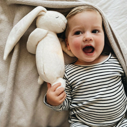 Moonie Παιχνίδι Ύπνου The Humming Bunny από Ύφασμα με Φως για Νεογέννητα