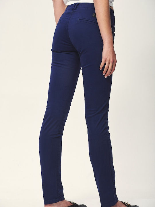 Edward Jeans Adina Women's Fabric Trousers Blue