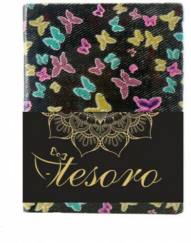Tesoro Fabric Σημειωματάριο A5 96 Φύλλων Ριγέ με Σκληρό Εξώφυλλο (Διάφορα Σχέδια/Χρώματα)