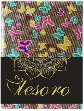 Tesoro Fabric Σημειωματάριο A5 96 Φύλλων Ριγέ με Σκληρό Εξώφυλλο (Διάφορα Σχέδια/Χρώματα)