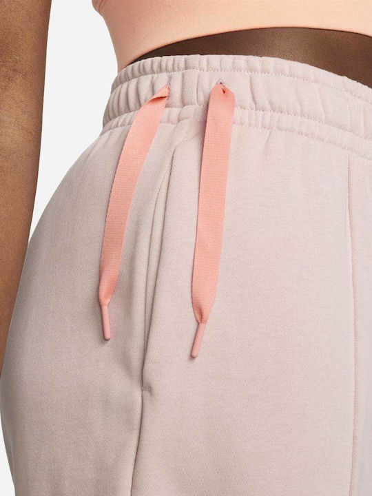 Women's High-waisted Sporty Shorts Atmosphere Pink