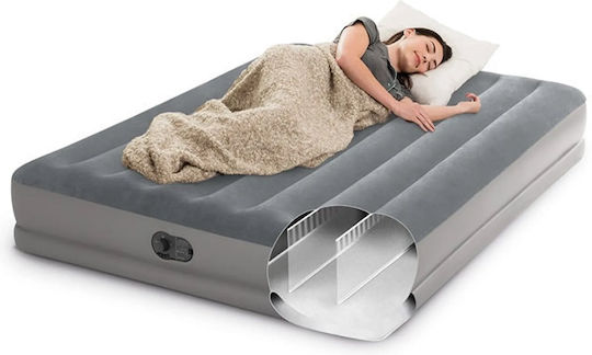 Intex Double Air Mattress With Integrated Electric Pump Prestige 203x152x30cm