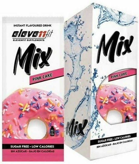 Eleven Fit Juice Powder Mix Pink Cake Strawberry Donut Sugar Free 9gr 1pcs