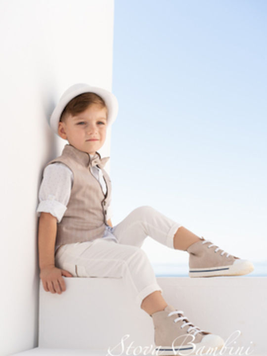 Stova Bambini Βαπτιστικό Κοστούμι Μπεζ 6τμχ Stova Bambini Βαπτιστικό Κοστούμι Μπεζ 6τμχ