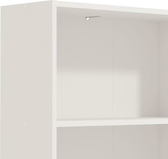 Bookcase Tomar White 70x24.5x107.5cm