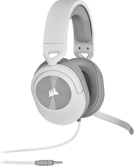 Corsair HS55 Stereo Over Ear Gaming Headset with Connection 3.5mm White