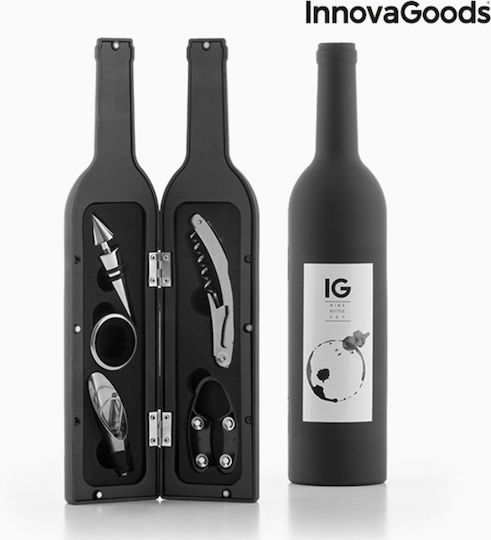 InnovaGoods Original Σετ Αξεσουάρ Κρασιού σε Θήκη Μπουκάλι 5τμχ V0100451