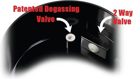 Tightvac Vacuum Βάζο για Καφέ με Αεροστεγές Καπάκι Πλαστικό Μαύρο 3800ml
