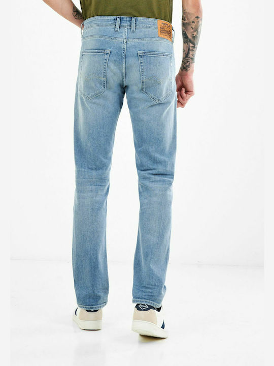 Replay Men's Jeans Pants in Straight Line Blue