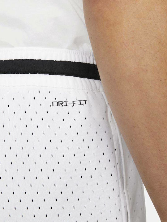 Bermudă Sportivă de Bărbați Dri-Fit Albă