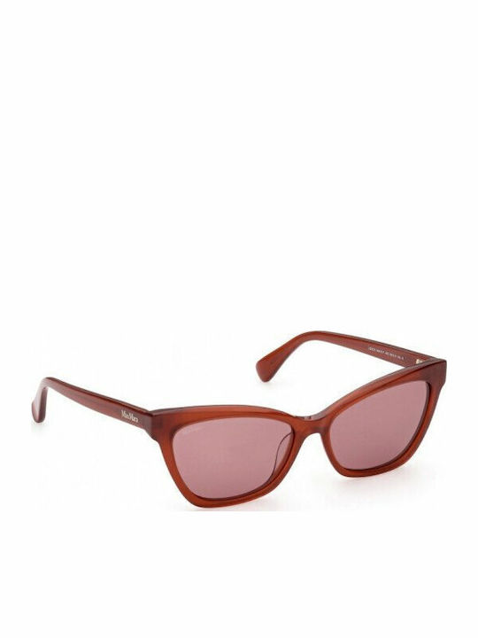 Max Mara Women's Sunglasses with Brown Horn-Rimmed Frame MM 0011 44S