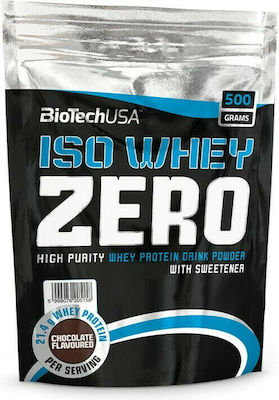 Biotech USA Iso Whey Zero Proteină din zer Fără gluten și lactoză cu aromă de Fistic 500gr