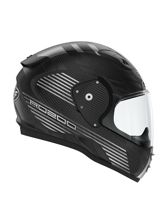Roof RO200 Speeder Matt Black - Steel Каска за мотор Full Face ECE 22.05 1090 гр
