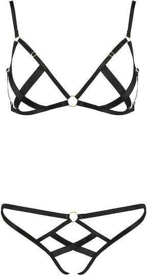 Passion Nicky Sexy Σετ Εσωρούχων Black