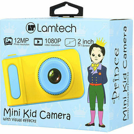 Lamtech LAM112051 Children's Camera 12MP Optical Zoom 4x Yellow