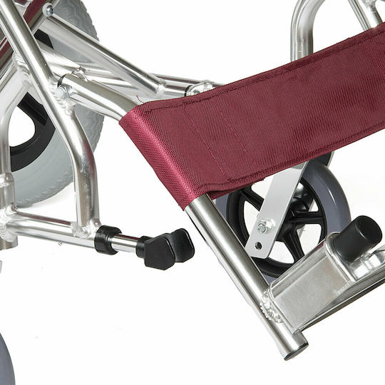 Vita Orthopaedics VT401 09-2-004 Wheelchair Folding Simple Type with Folding Back 45cm 09-2-004 Burgundy