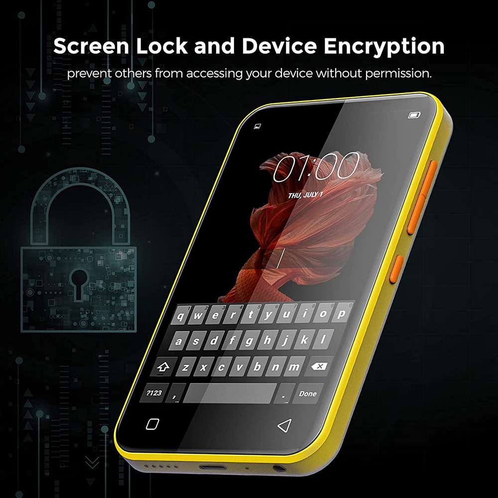 TIMMKOO Q3E MP3 Player (8GB) με Οθόνη Αφής 4" Κίτρινο Skroutz.gr