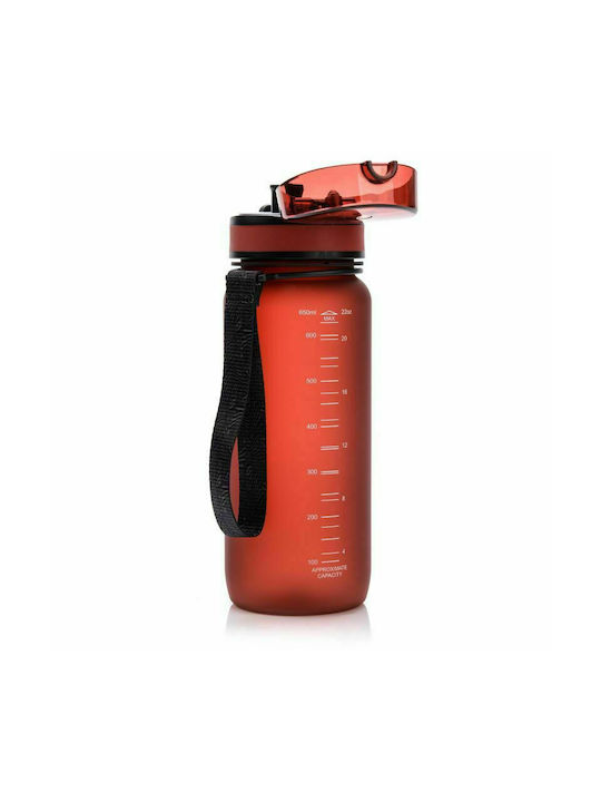 Meteor Wasserflasche Kunststoff 650ml Rot