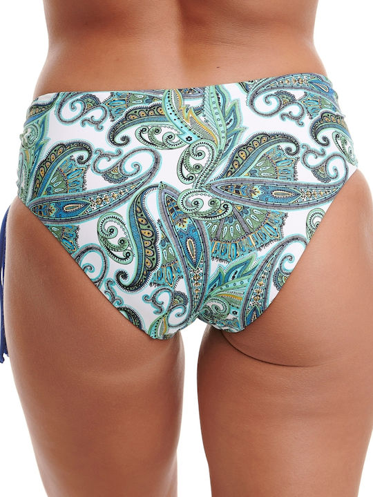 Bikini-Set Blumen Türkis