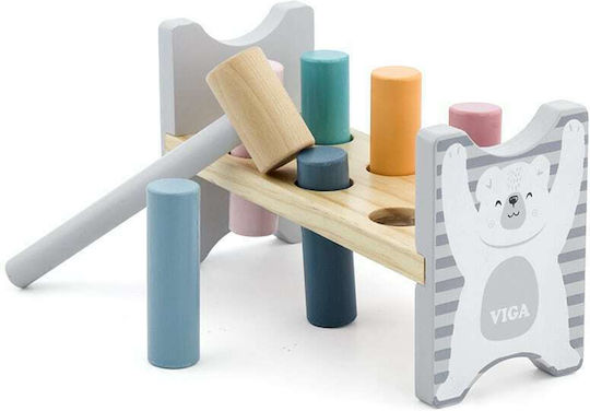 Viga Toys Hammer Toy Hitting Bench made of Wood for 24++ Months