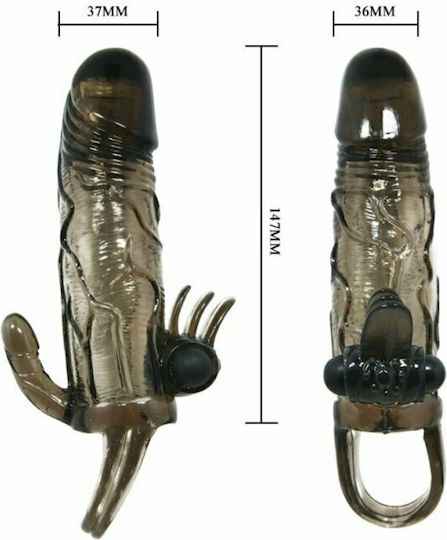 Baile Brave Man Penis Πρωκτικός Δονητής Black 16.5cm