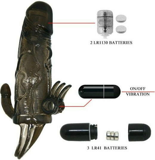 Baile Brave Man Penis Πρωκτικός Δονητής Black 16.5cm