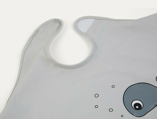 Done by Deer Sea Friends Waterproof Coverall Plastic with Hoop & Loop Fastener & Sleeves Gray for 6 m+