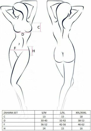 Casmir Lingerie Zahara Sexy Σετ Εσωρούχων με Δαντέλα Black