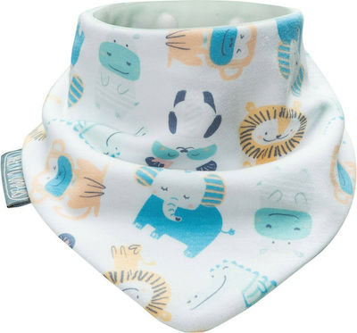 Cheeky Chompers Cheeky Animals & Midnight Stars Bandana from 100% Cotton with Button Multicolored for 2 m+ 2pcs