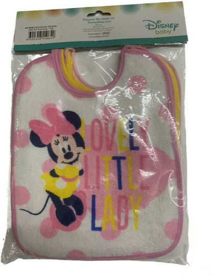 Neonato Disney Minnie Σαλιάρα Υφασμάτινη με Κορδόνι Πολύχρωμη 6τμχ