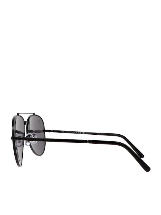 Ray Ban Aviator Unisex Γυαλιά Ηλίου με Μαύρο Μεταλλικό Σκελετό και Μαύρο Φακό RB3625 002/B1