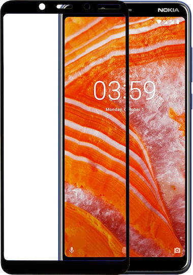 Full Face Tempered Glass Μαύρο (Nokia 3.1 Plus)
