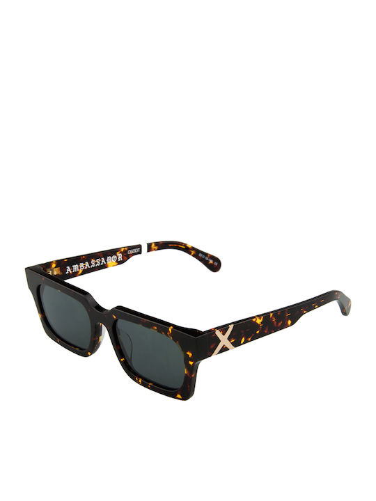 Oscar & Frank Ambassador Unisex Sunglasses with Plastic Frame 050DT Dark Tort