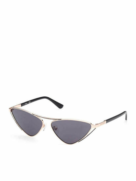 Guess Women's Sunglasses with Gold Metallic Frame and Grey Lenses GU7826 28A