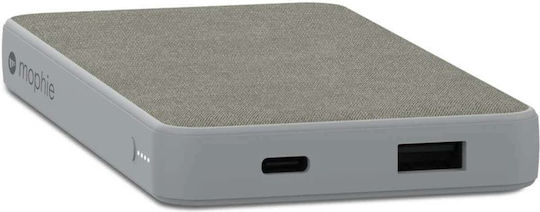 Mophie Powerstation Fabric 10000mAh with USB-A and USB-C Output Ports Grey