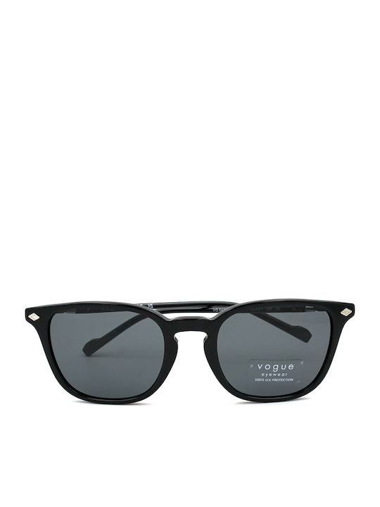 Vogue Unisex Sunglasses With Black Horn-Rimmed Frame And Grey Lens VO5431S W44/87
