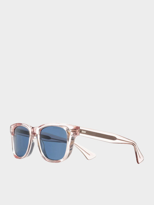 Cutler And Gross Unisex Γυαλιά Ηλίου με Ροζ Κοκκάλινο Σκελετό και Μπλε Φακό