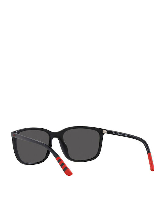 Ralph Lauren Men's Sunglasses with Black Plastic Frame and Black Lens PH4185U 537587