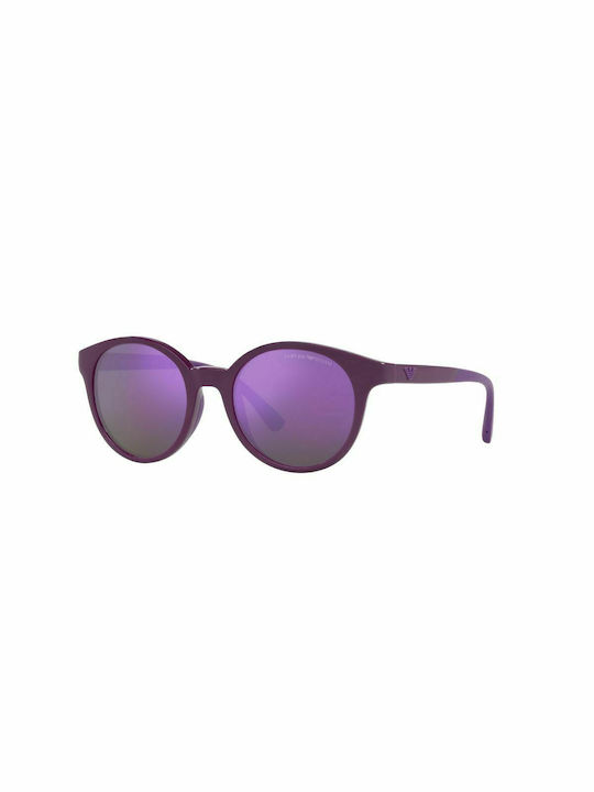 Emporio Armani Women's Sunglasses with Purple Plastic Frame and Purple Mirror Lens EA4185 51154V