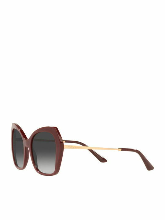 Dolce & Gabbana Дамски Слънчеви Очила с Бордо Рамка и Сив Преливащ Лещи DG4399 30918G