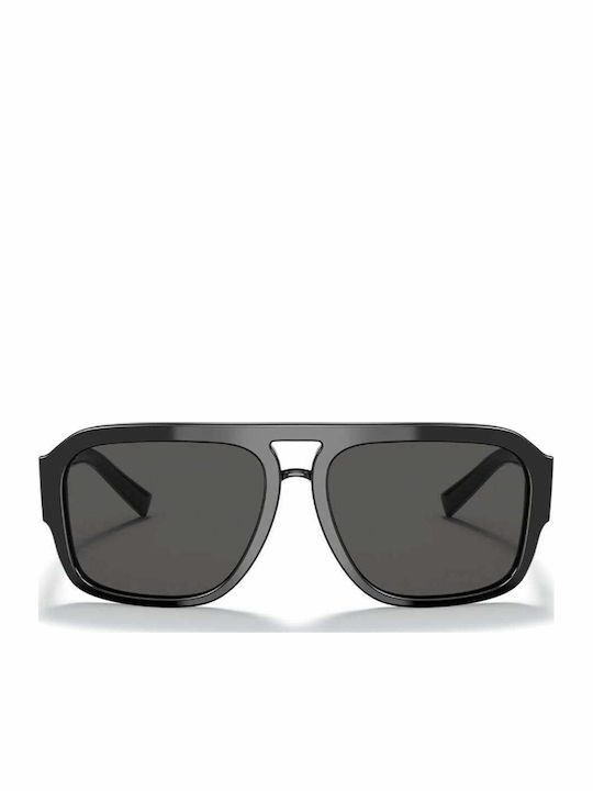 Dolce & Gabbana Мъжки Слънчеви Очила с Черна Пластмасова Рамка и Сиви Стъкла DG4403 501/87