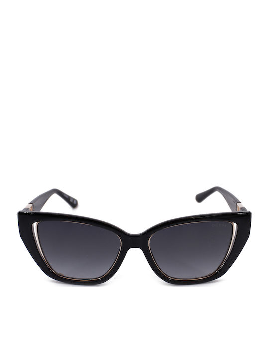 Guess Ochelari De Soare Pentru Femei Cu Ramă Neagră Din Plastic Și Lentilă Gri