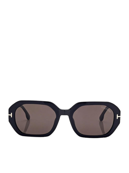 Tom Ford Unisex Γυαλιά Ηλίου με Μαύρο Κοκκάλινο Σκελετό και Γκρι Ντεγκραντέ Φακό FT0917 01A