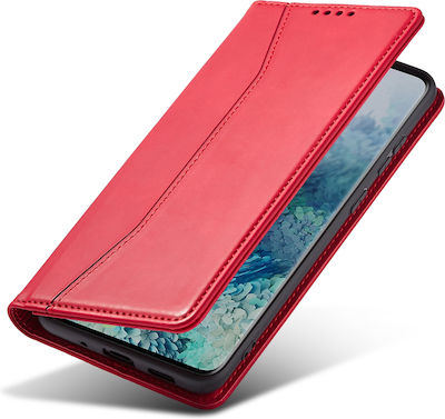 Bodycell PU Leather Synthetic Leather Wallet Red (Galaxy A33 5G)